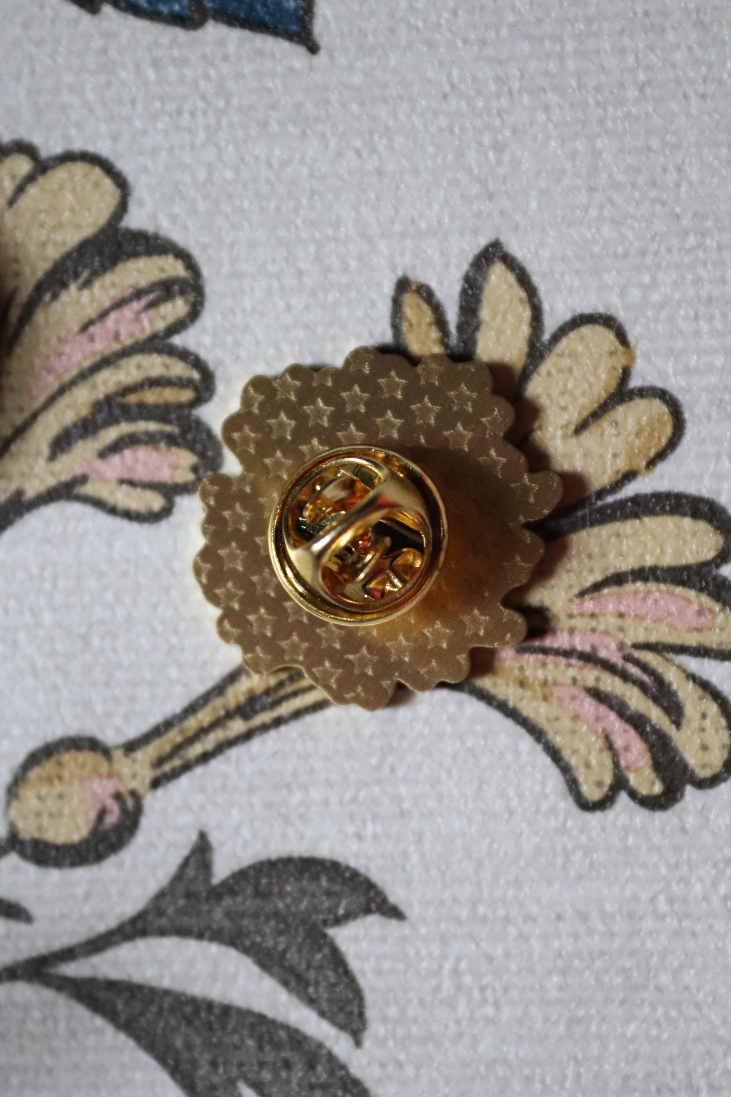 Celestial Sun Metal Pin Badge (Gold) - Of Wild and Wonder