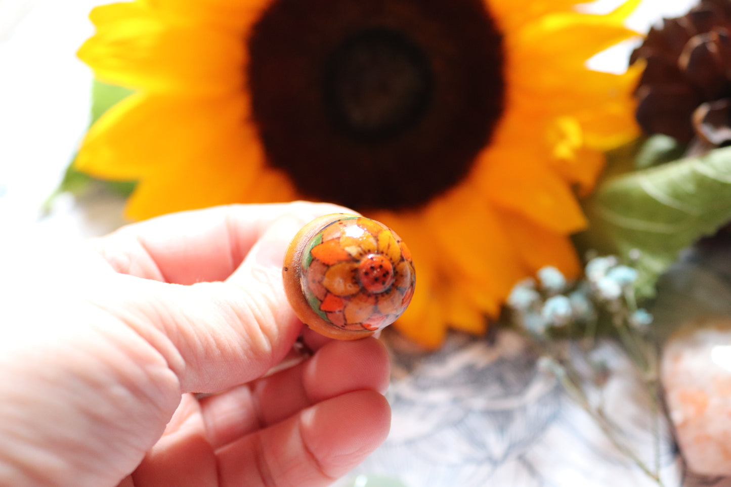 Wooden Acorn keyring - Of Wild and Wonder
