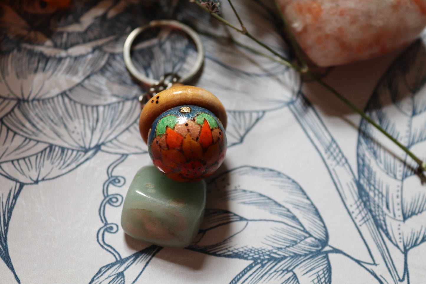 Wooden Acorn keyring - Of Wild and Wonder