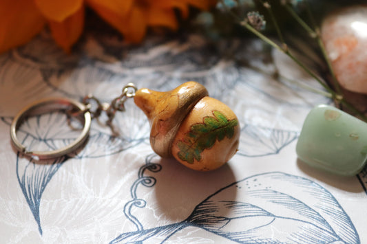 Wooden Acorn keyring - Of Wild and Wonder