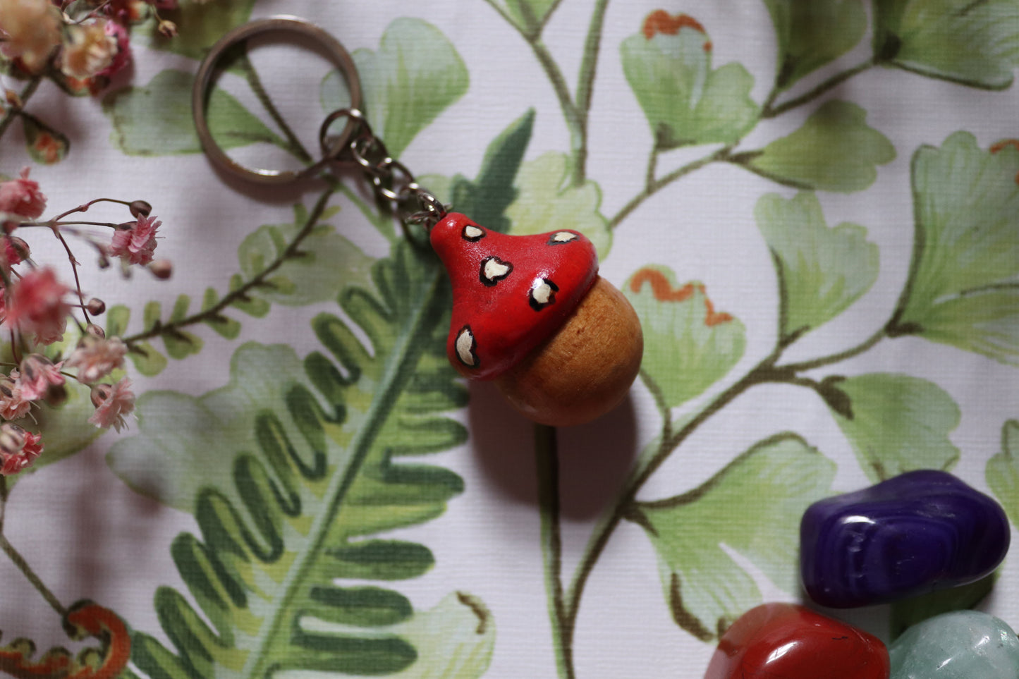 Wooden Acorn keyring - Of Wild and Wonder
