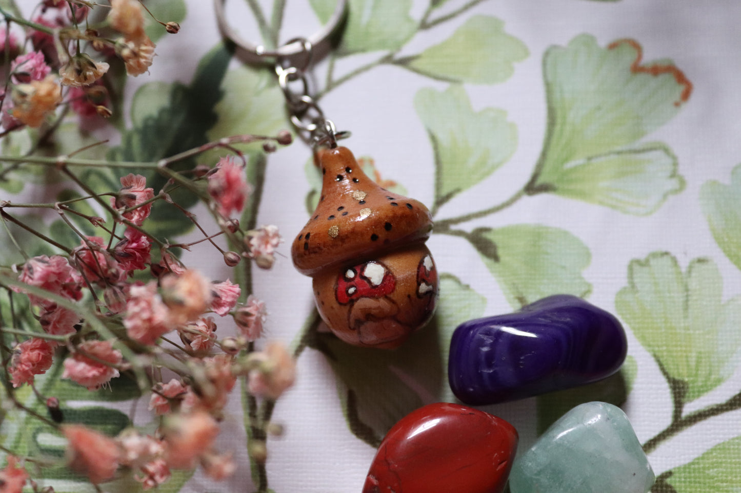 Wooden Acorn keyring - Of Wild and Wonder