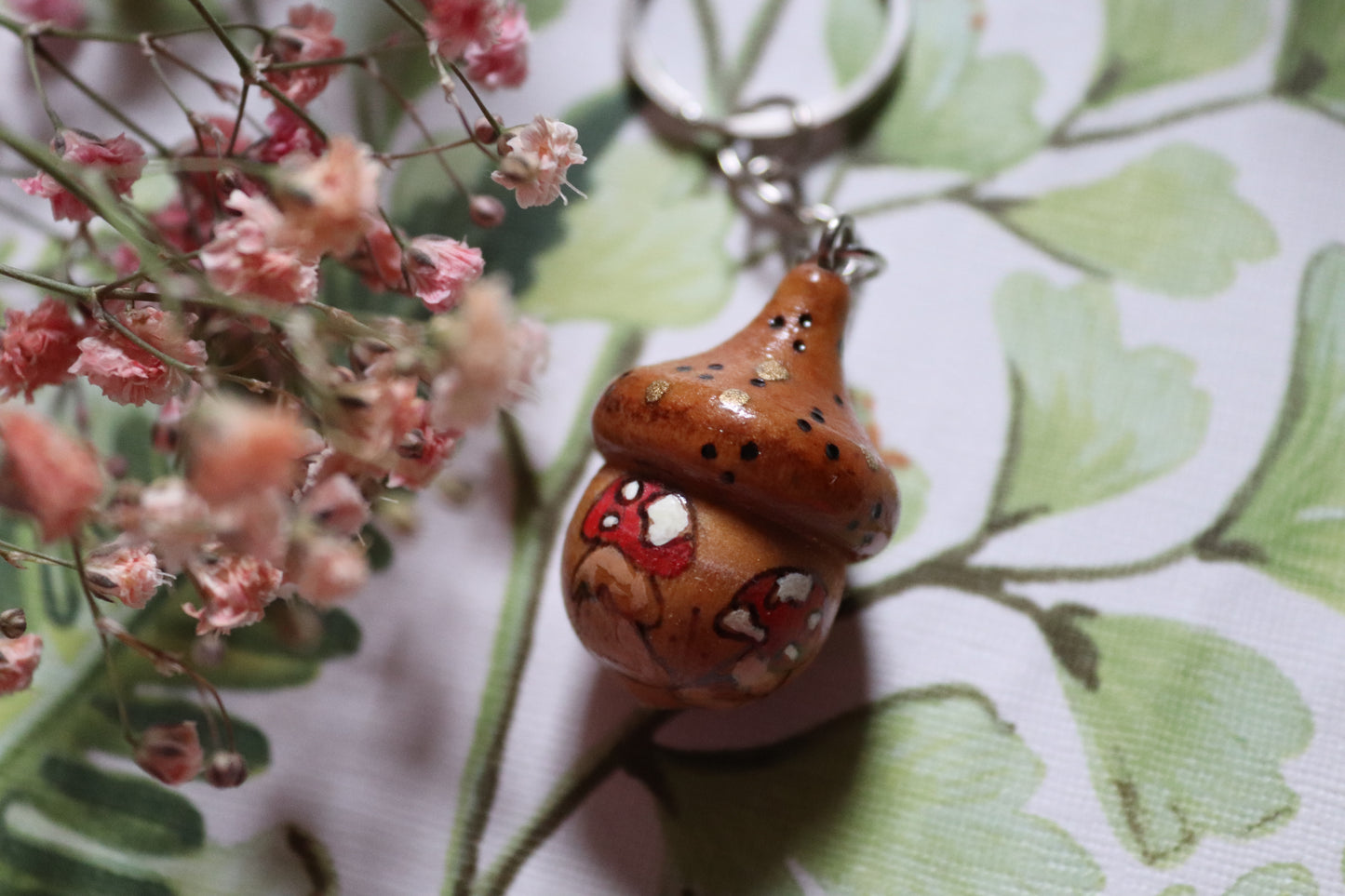 Wooden Acorn keyring - Of Wild and Wonder