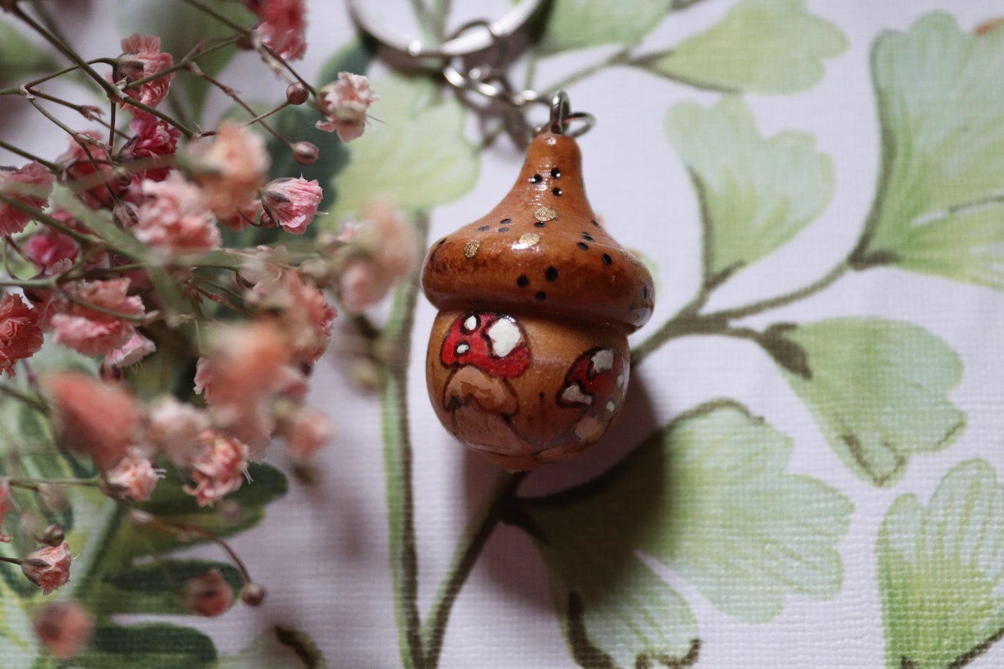 Wooden Acorn keyring - Of Wild and Wonder