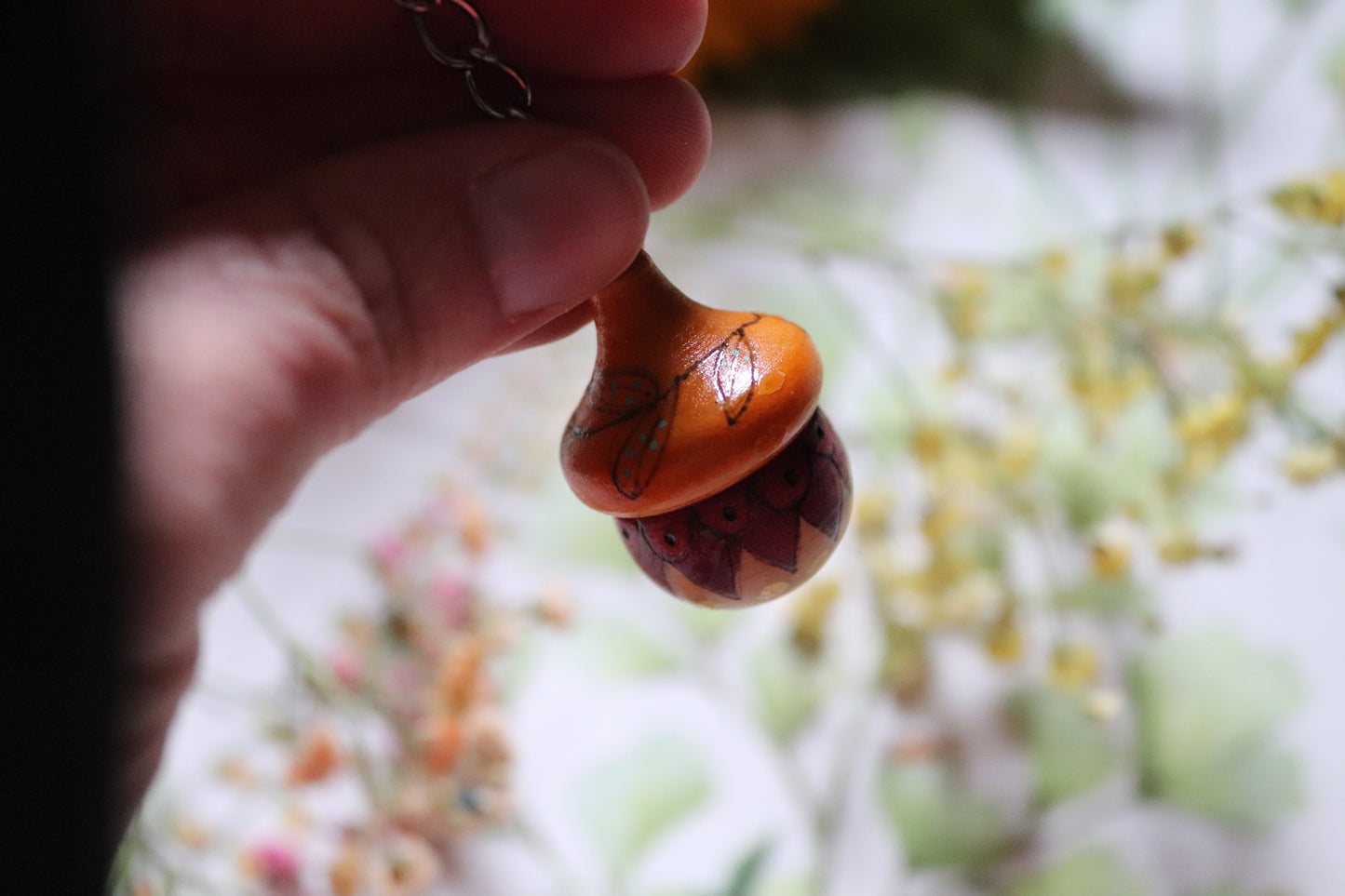 Wooden Acorn keyring - Of Wild and Wonder
