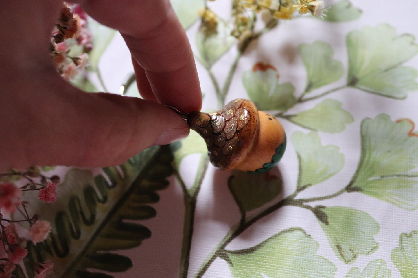 Wooden Acorn keyring - Of Wild and Wonder