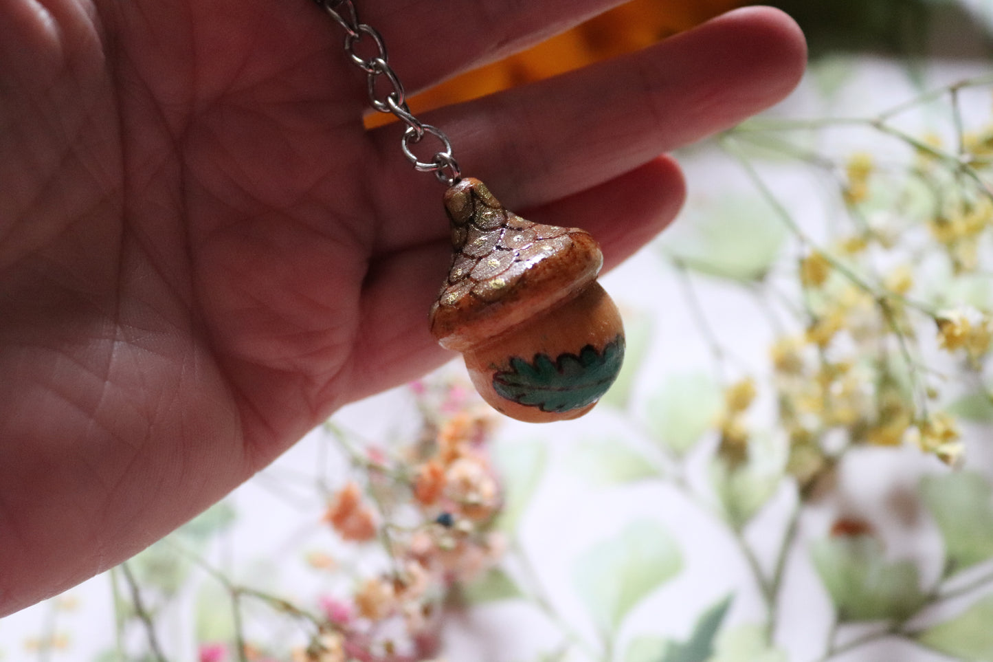 Wooden Acorn keyring - Of Wild and Wonder