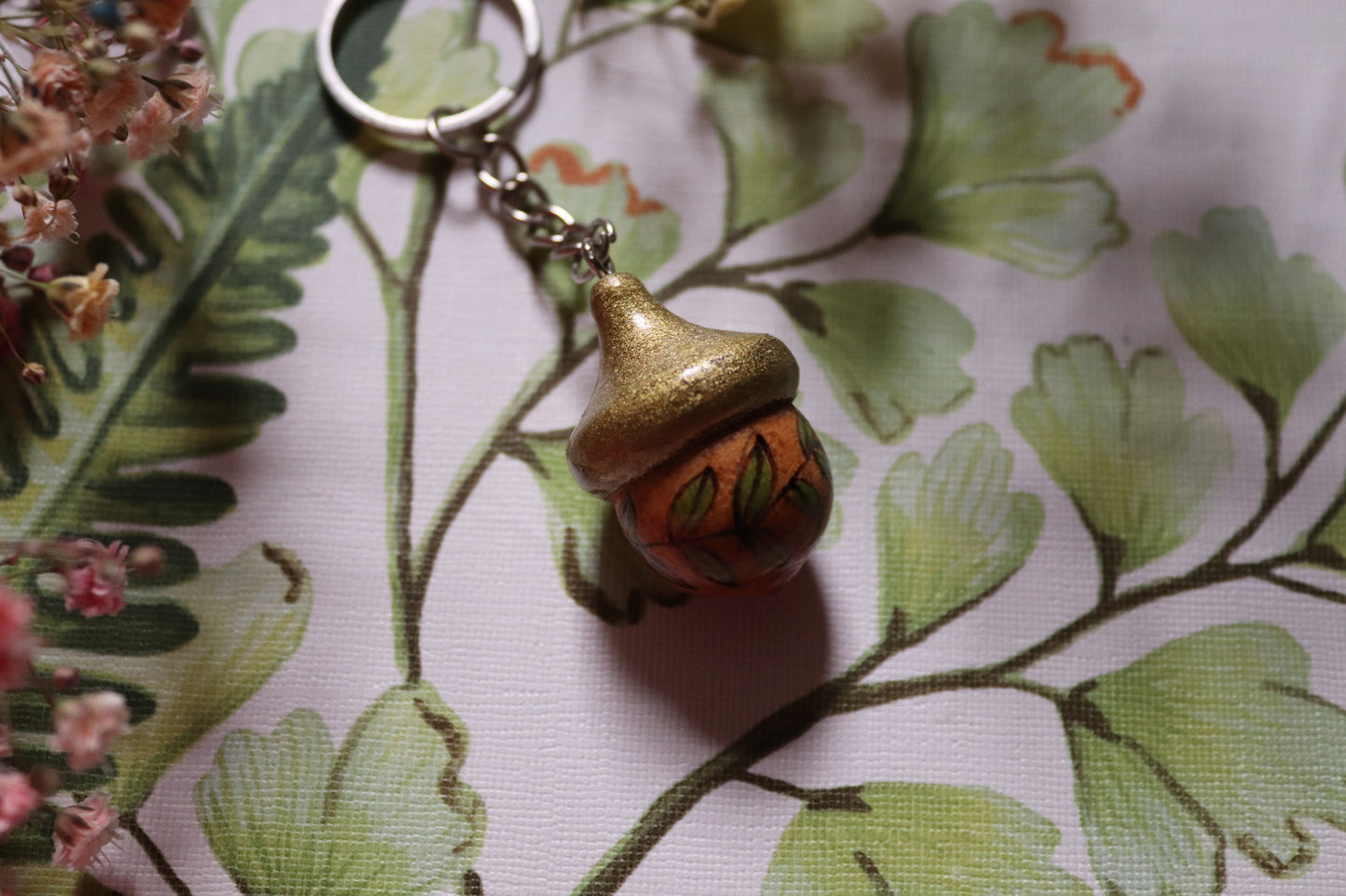Wooden Acorn keyring - Of Wild and Wonder