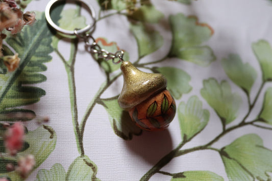 Wooden Acorn keyring - Of Wild and Wonder
