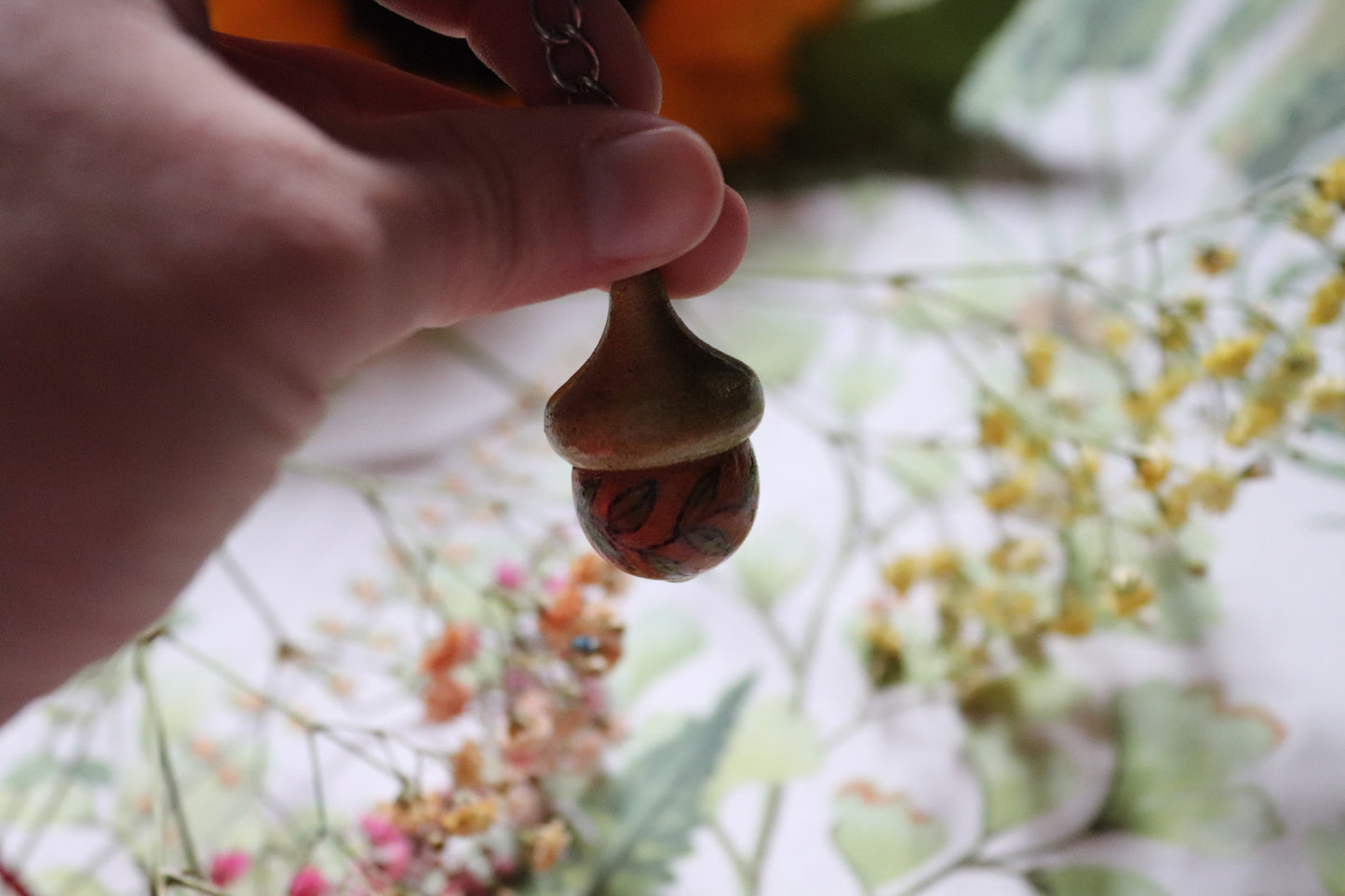 Wooden Acorn keyring - Of Wild and Wonder