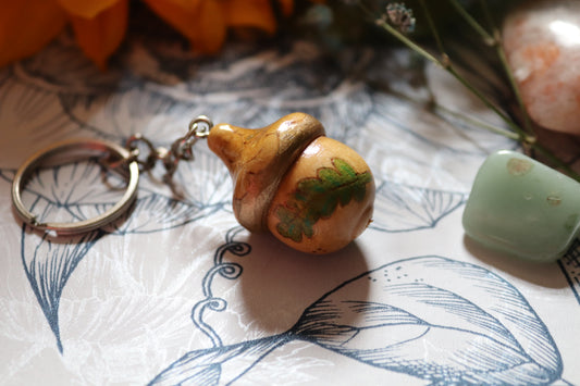Wooden Acorn keyring - Of Wild and Wonder
