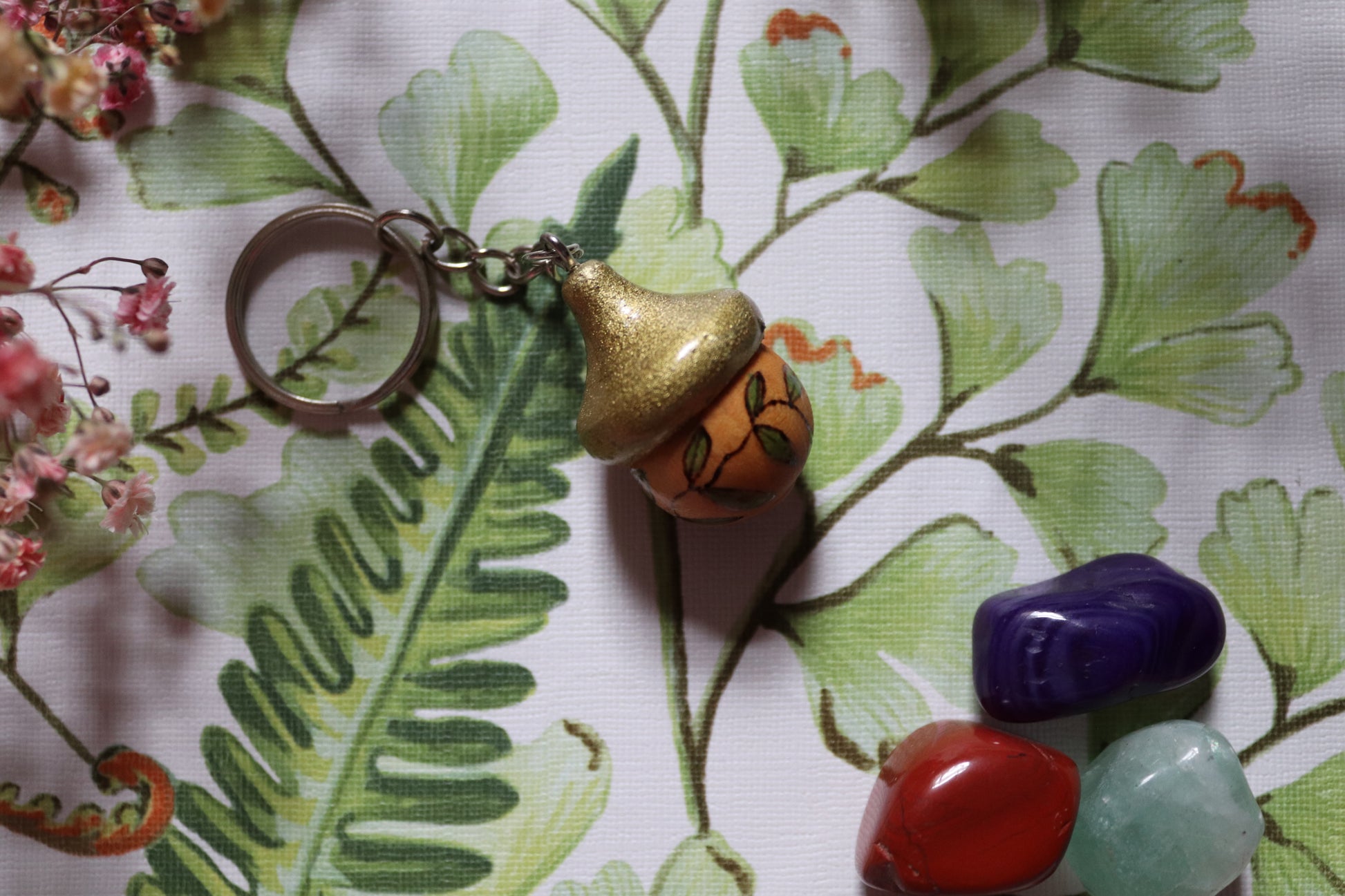 Wooden Acorn keyring - Of Wild and Wonder