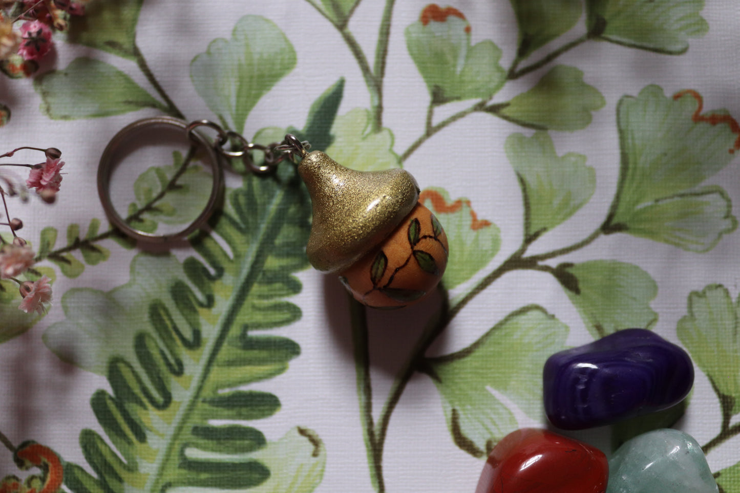 Wooden Acorn keyring - Of Wild and Wonder