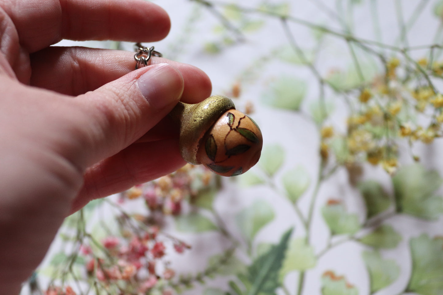 Wooden Acorn keyring - Of Wild and Wonder