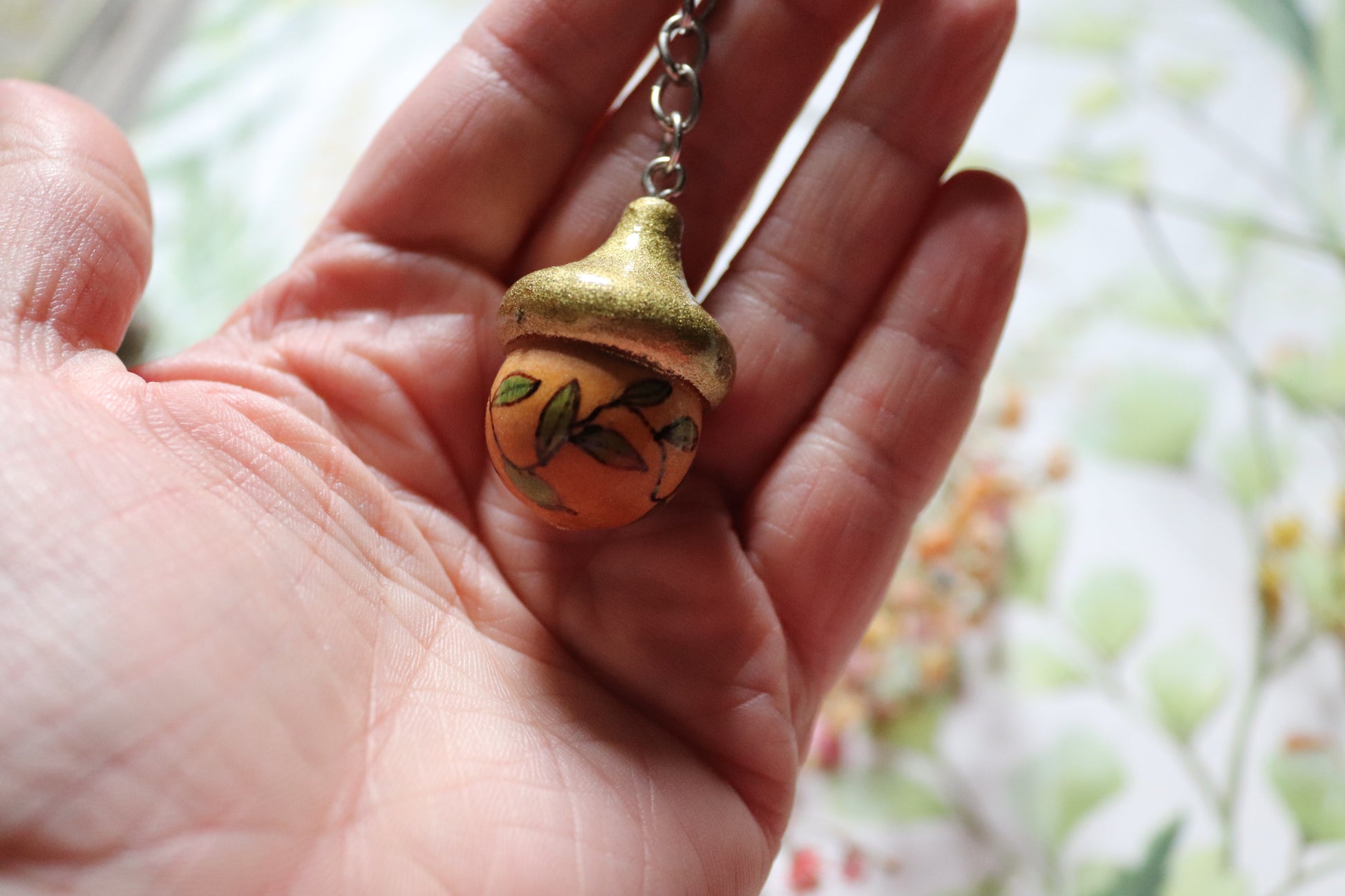 Wooden Acorn keyring - Of Wild and Wonder