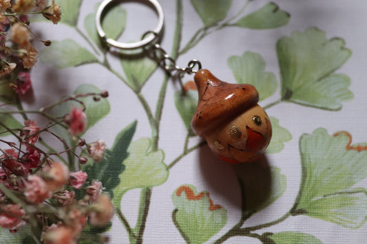 Wooden Acorn keyring - Of Wild and Wonder
