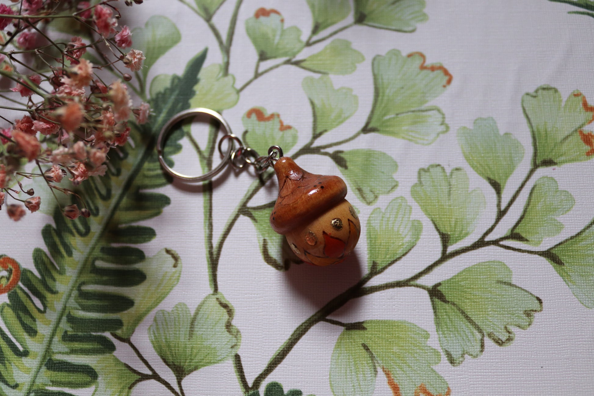 Wooden Acorn keyring - Of Wild and Wonder