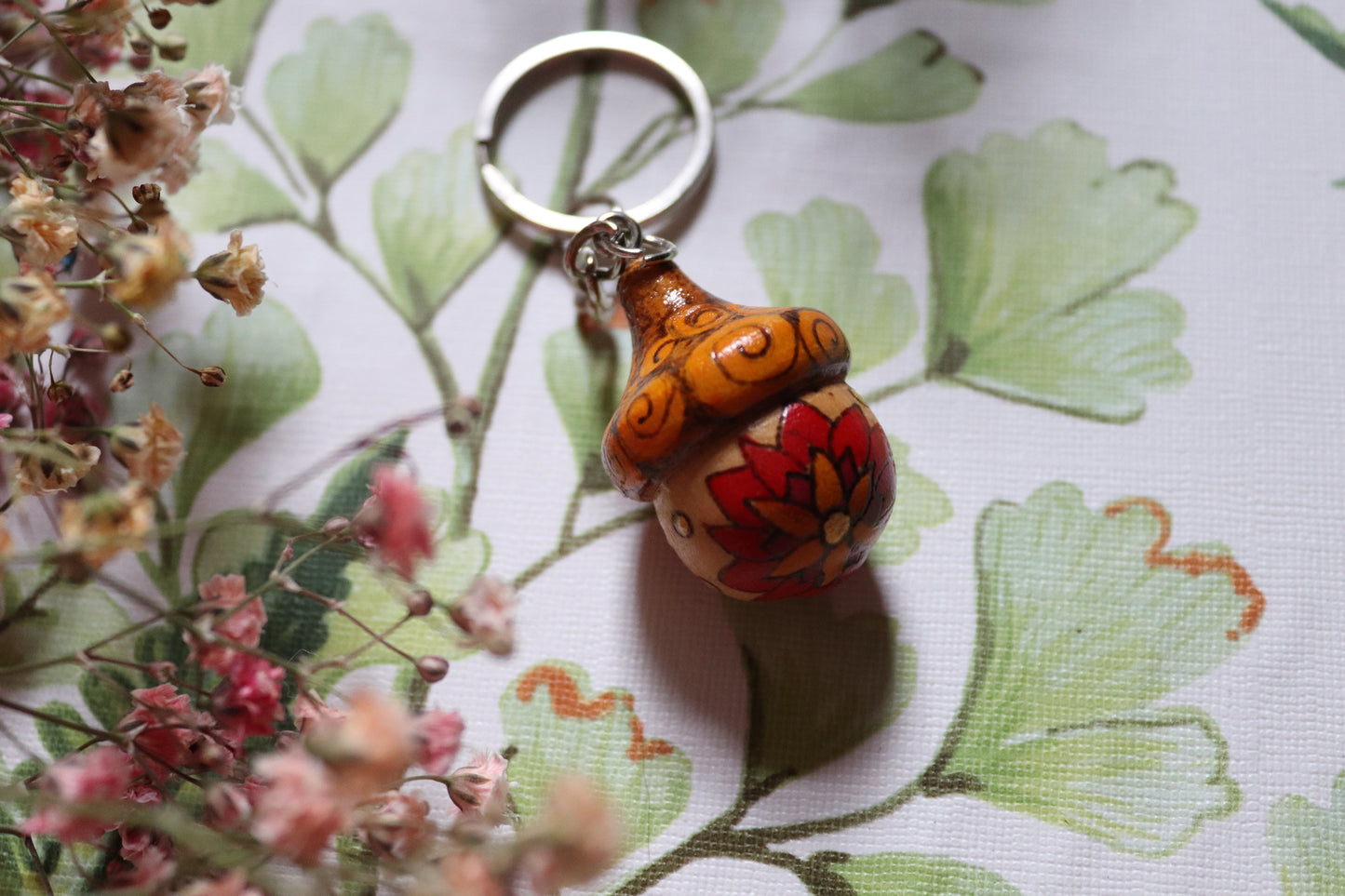 Wooden Acorn keyring - Of Wild and Wonder