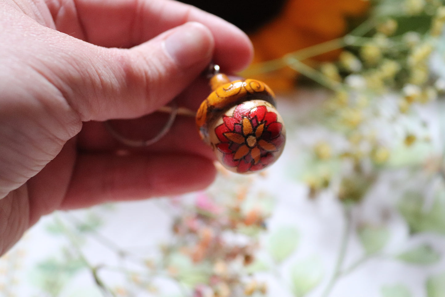 Wooden Acorn keyring - Of Wild and Wonder