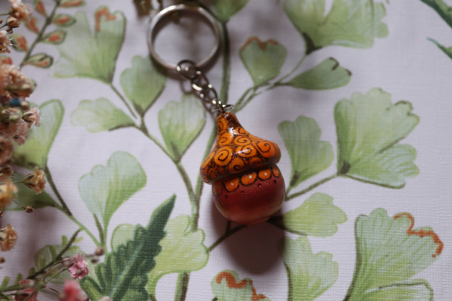 Wooden Acorn keyring - Of Wild and Wonder