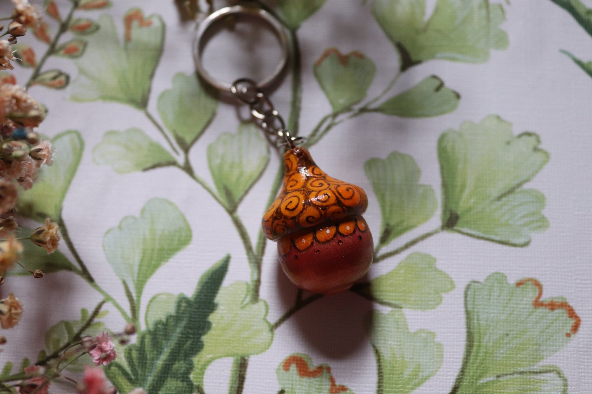 Wooden Acorn keyring - Of Wild and Wonder