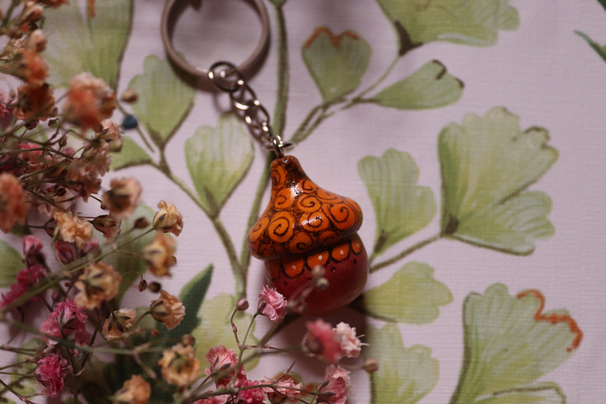Wooden Acorn keyring - Of Wild and Wonder
