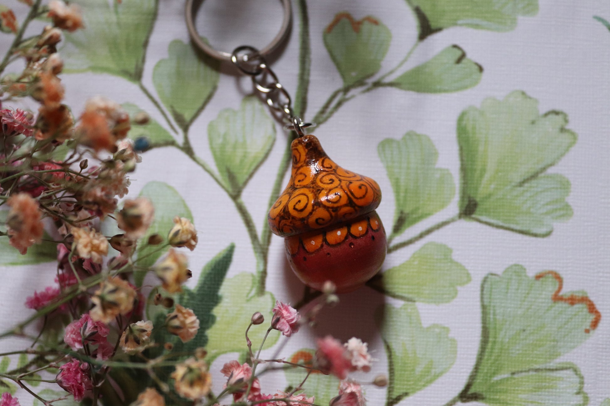 Wooden Acorn keyring - Of Wild and Wonder