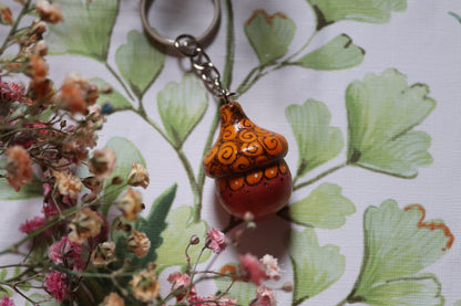 Wooden Acorn keyring - Of Wild and Wonder