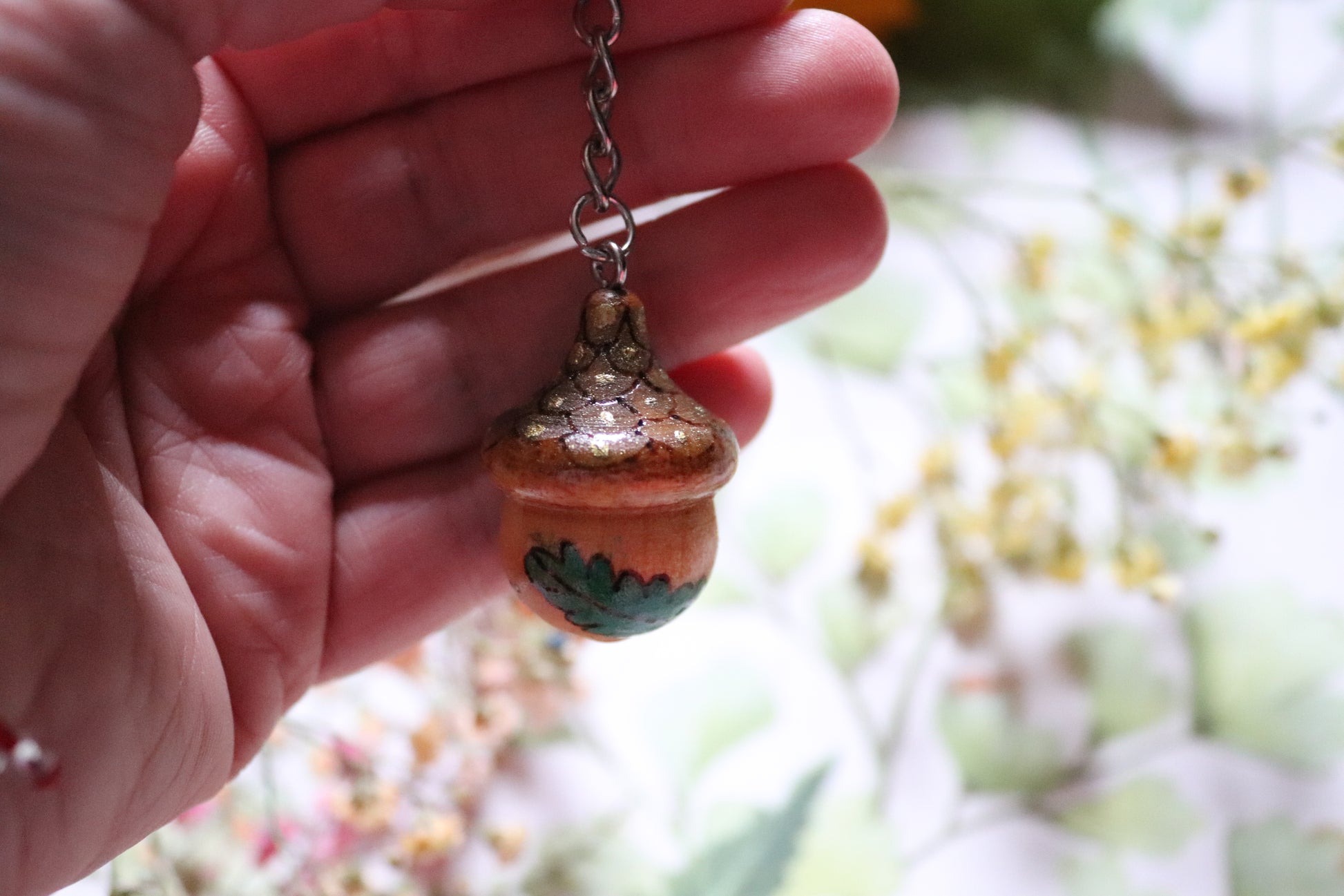 Wooden Acorn keyring - Of Wild and Wonder