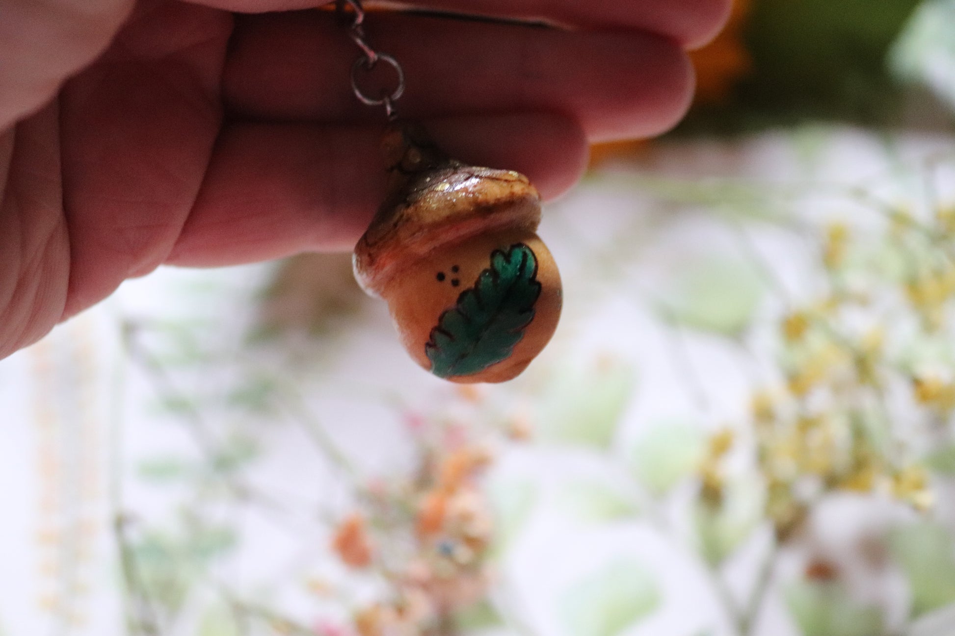 Wooden Acorn keyring - Of Wild and Wonder