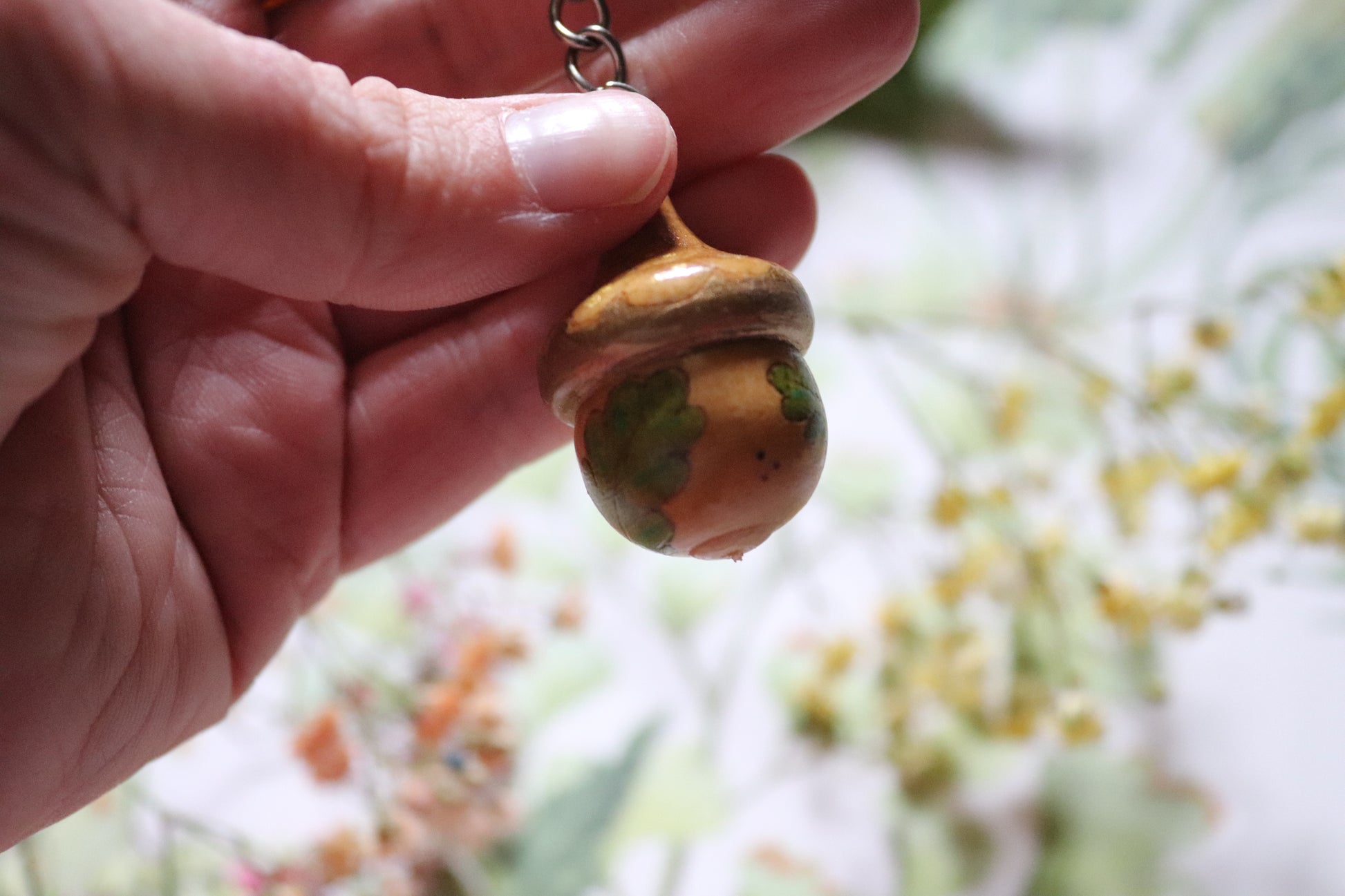 Wooden Acorn keyring - Of Wild and Wonder