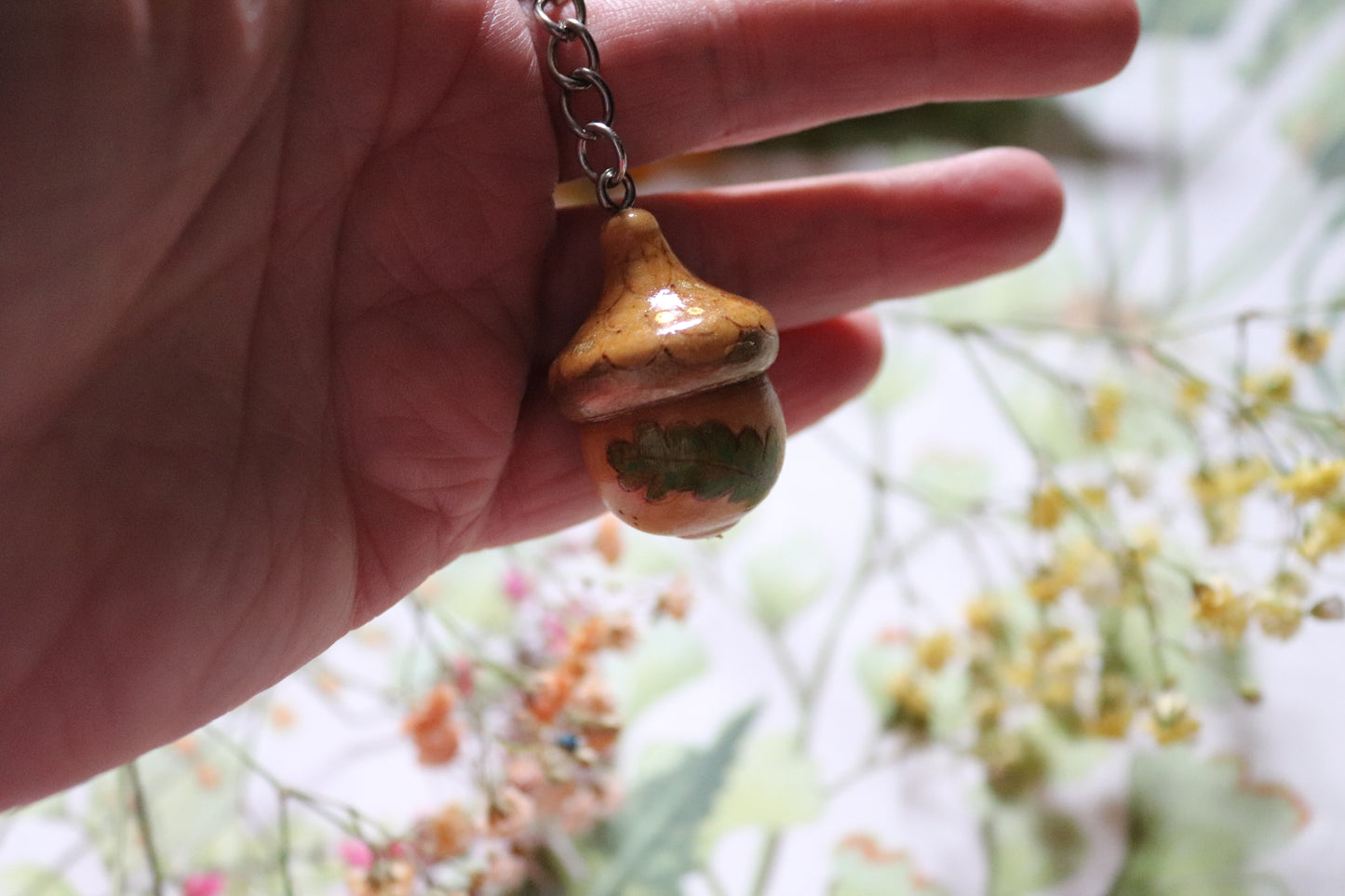Wooden Acorn keyring - Of Wild and Wonder